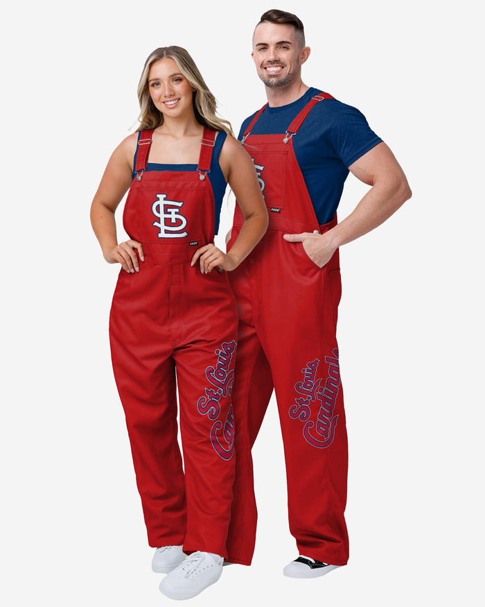 St Louis Cardinals Mens Big Logo Bib Overalls FOCO - FOCO.com