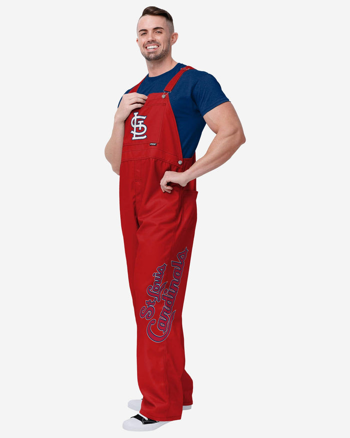 St Louis Cardinals Mens Big Logo Bib Overalls FOCO S - FOCO.com