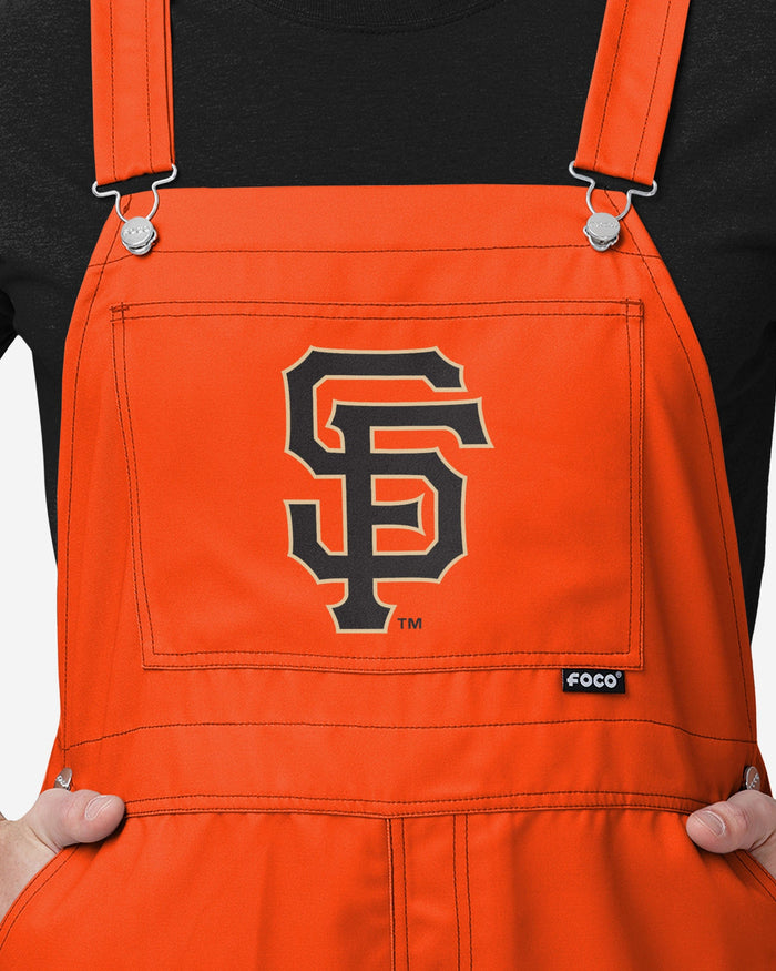 San Francisco Giants Mens Big Logo Bib Overalls FOCO - FOCO.com