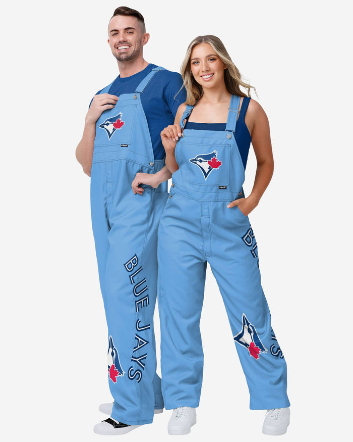 Toronto Blue Jays Mens Big Logo Bib Overalls FOCO - FOCO.com