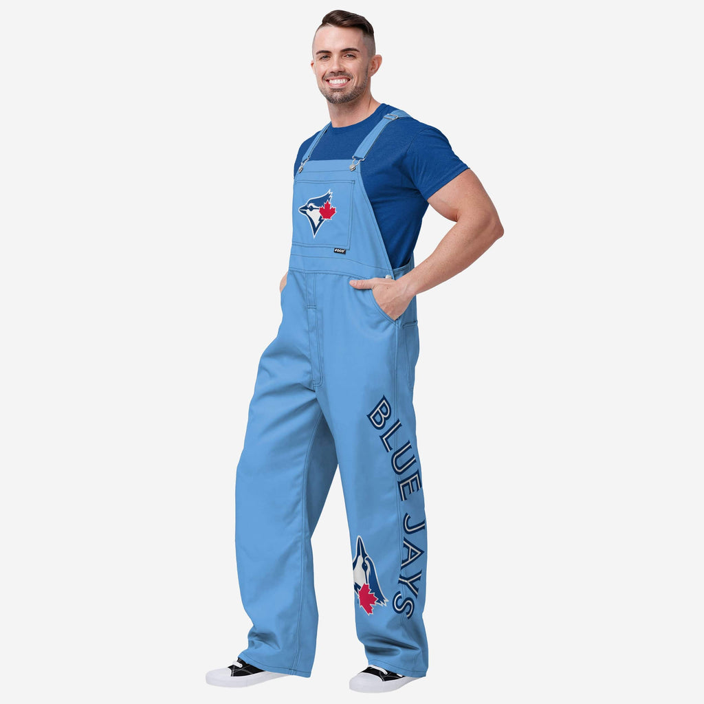 Toronto Blue Jays Mens Big Logo Bib Overalls FOCO S - FOCO.com