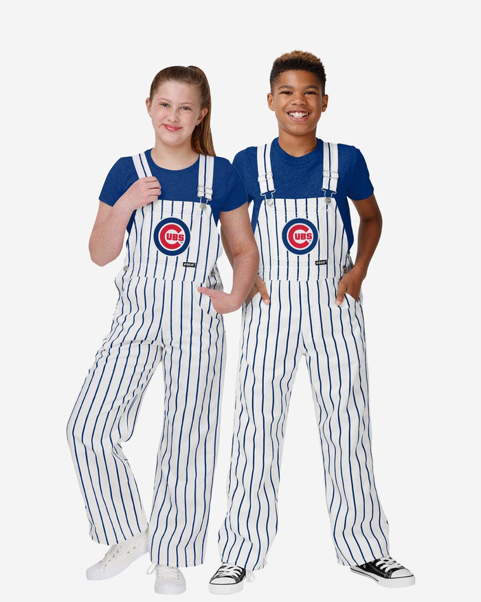 Chicago Cubs Youth Pinstripe Bib Overalls FOCO 8 (S) - FOCO.com