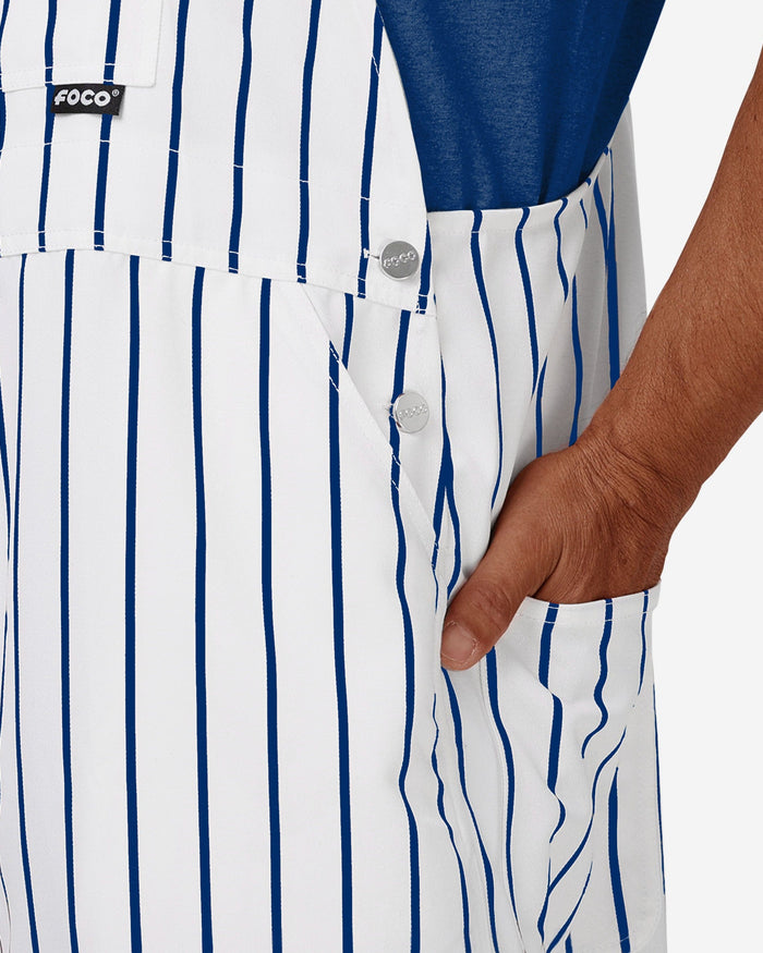 Chicago Cubs Mens Pinstripe Bib Overalls FOCO - FOCO.com