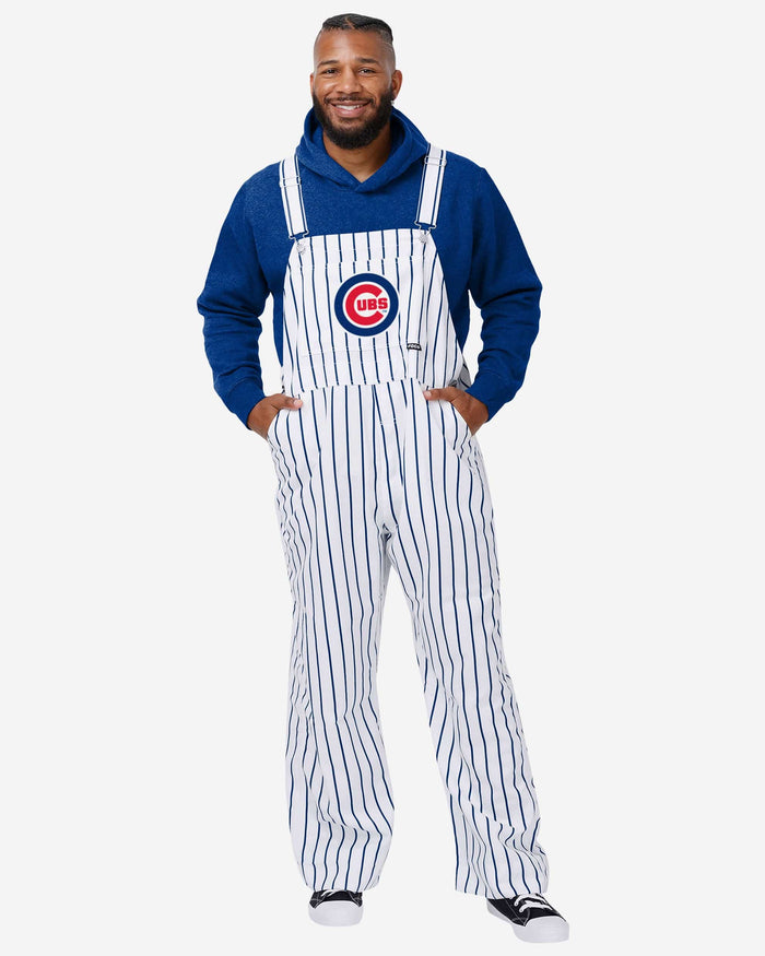 Chicago Cubs Mens Pinstripe Bib Overalls FOCO S - FOCO.com