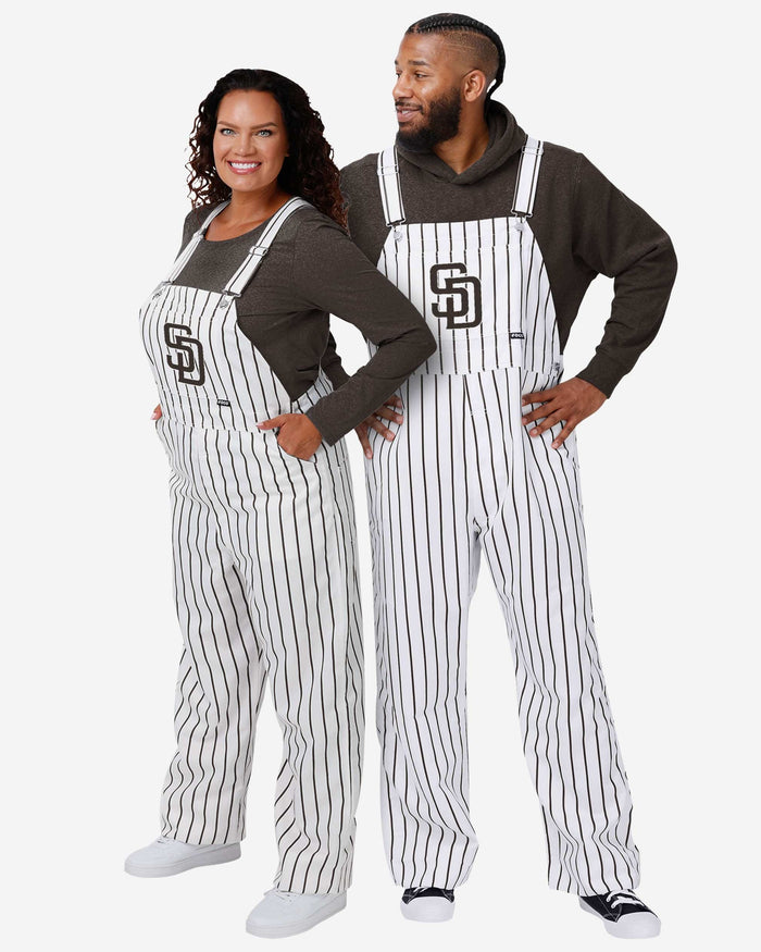 San Diego Padres Mens Pinstripe Bib Overalls FOCO - FOCO.com