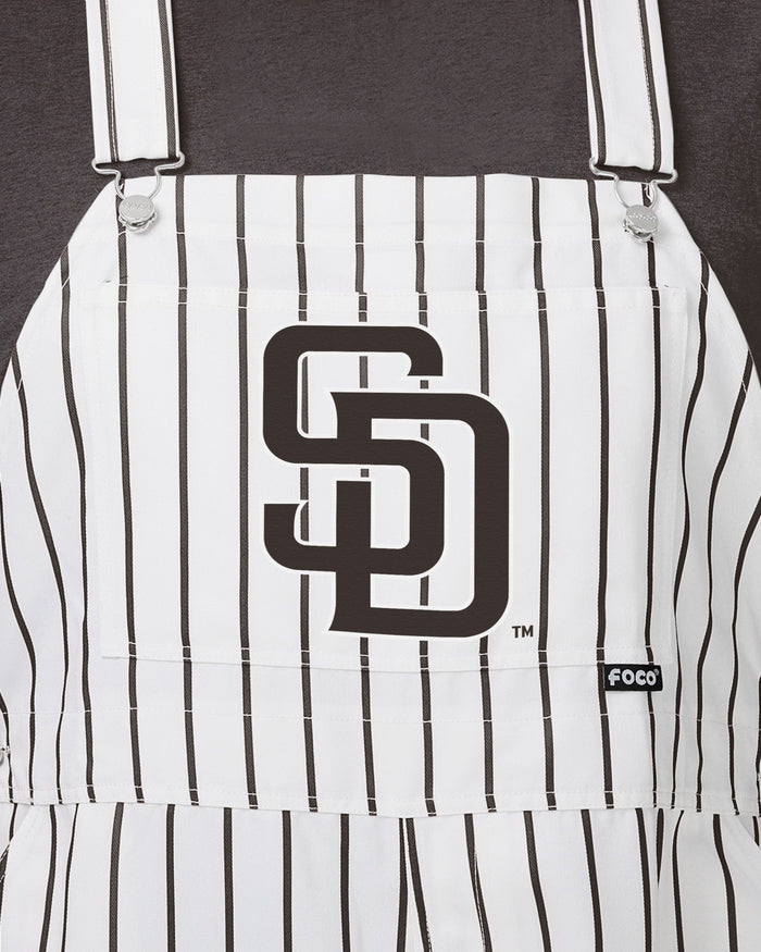 San Diego Padres Mens Pinstripe Bib Overalls FOCO - FOCO.com