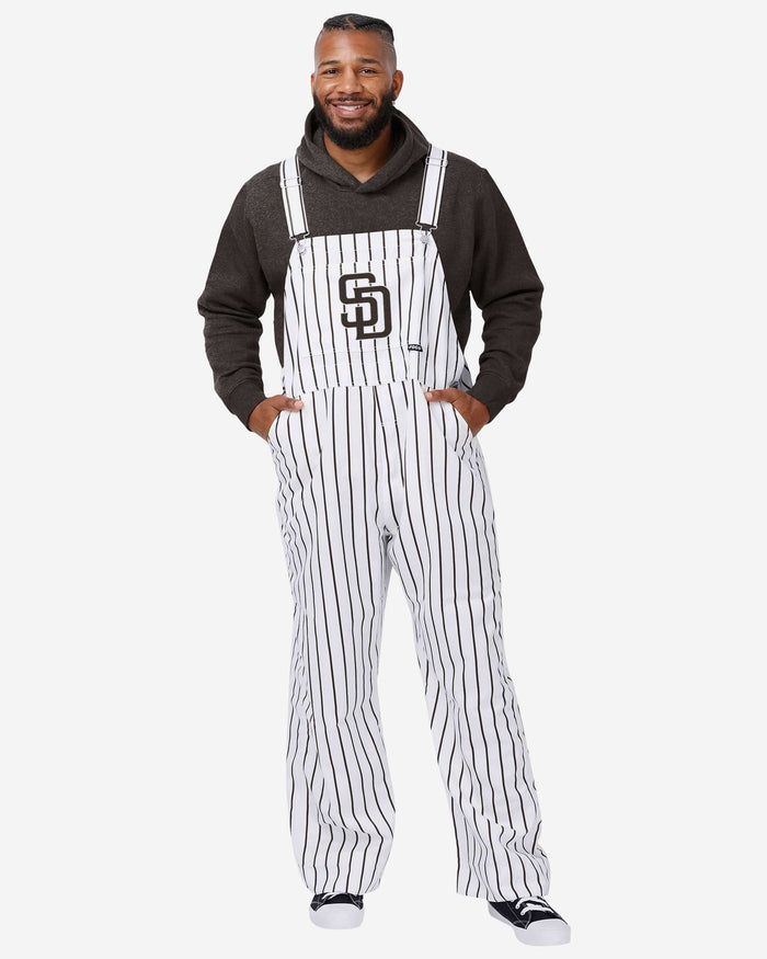 San Diego Padres Mens Pinstripe Bib Overalls FOCO S - FOCO.com