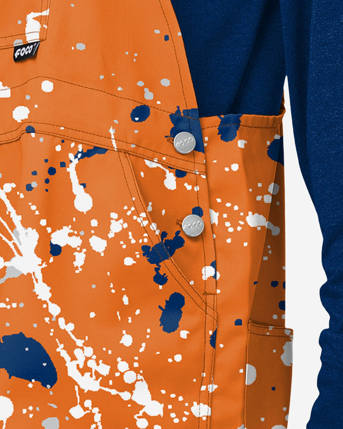 Houston Astros Mens Paint Splatter Bib Overalls FOCO - FOCO.com