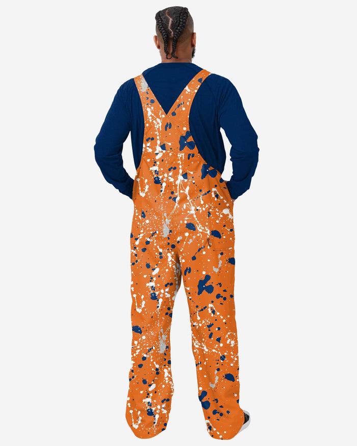 Houston Astros Mens Paint Splatter Bib Overalls FOCO - FOCO.com