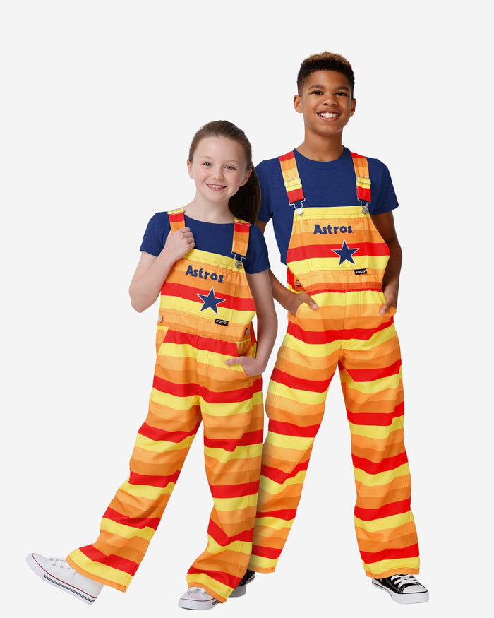 Houston Astros Youth Throwback Thematic Bib Overalls FOCO 8 (S) - FOCO.com