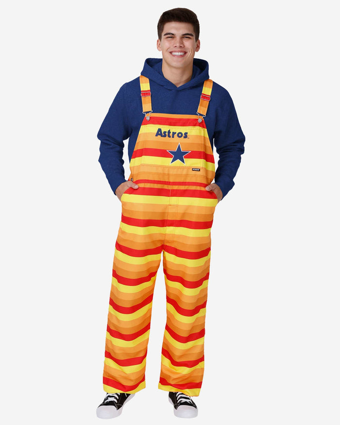 Houston Astros Mens Throwback Thematic Bib Overalls FOCO S - FOCO.com