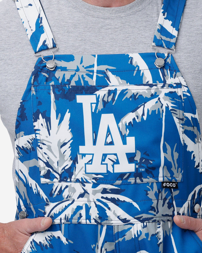 Los Angeles Dodgers Mens Palm Tree Thematic Bib Overalls FOCO - FOCO.com