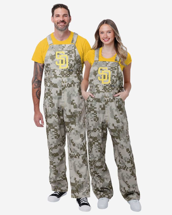 San Diego Padres Mens Digital Camo Thematic Bib Overalls FOCO - FOCO.com