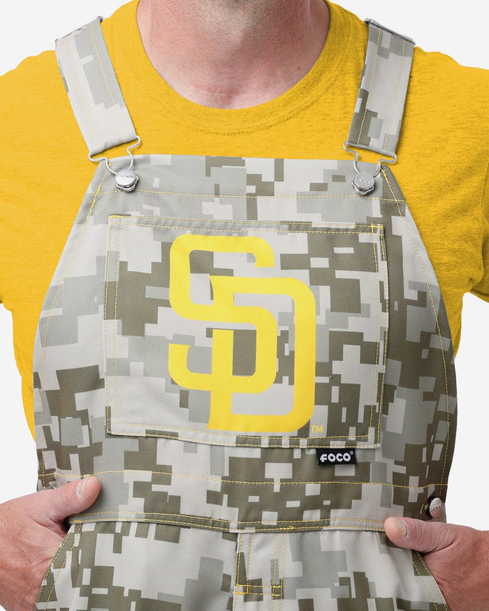 San Diego Padres Mens Digital Camo Thematic Bib Overalls FOCO - FOCO.com