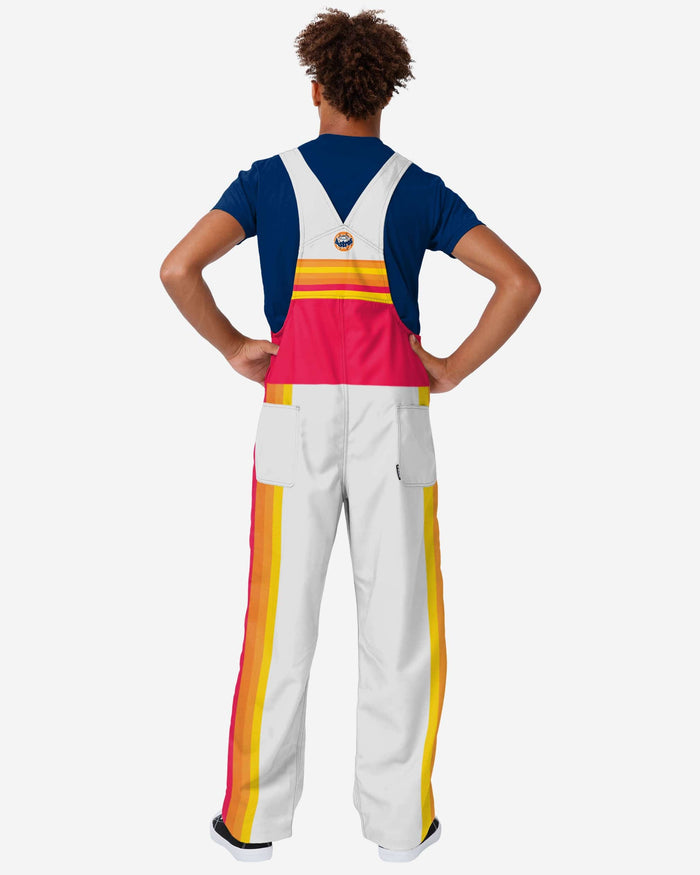 Houston Astros Mens Throwback Stripe Thematic Bib Overalls FOCO - FOCO.com