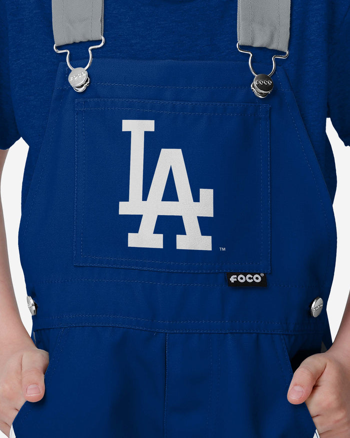 Los Angeles Dodgers Youth Team Stripe Bib Overalls FOCO - FOCO.com