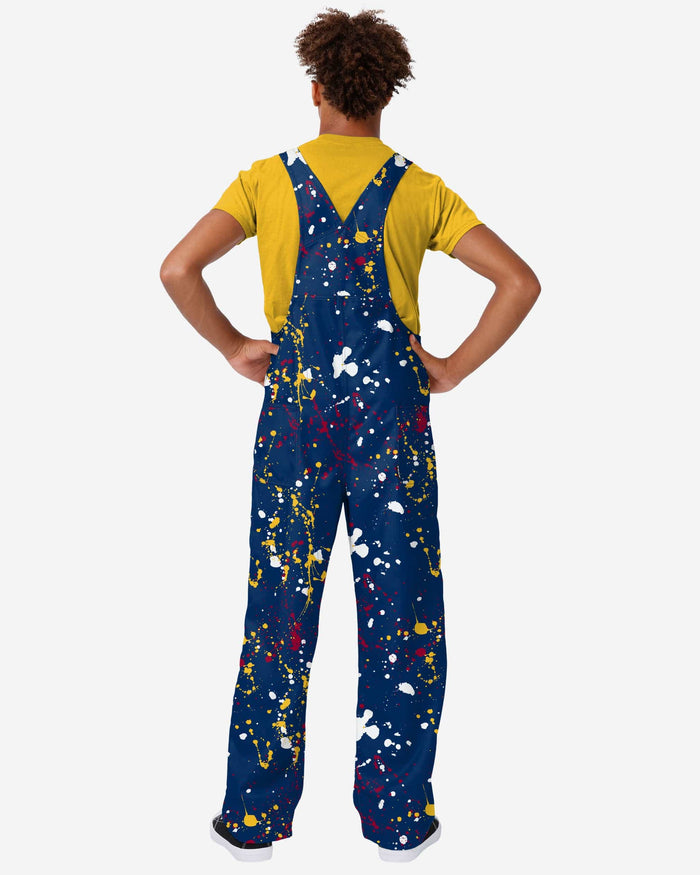 Denver Nuggets Mens Paint Splatter Bib Overalls FOCO - FOCO.com