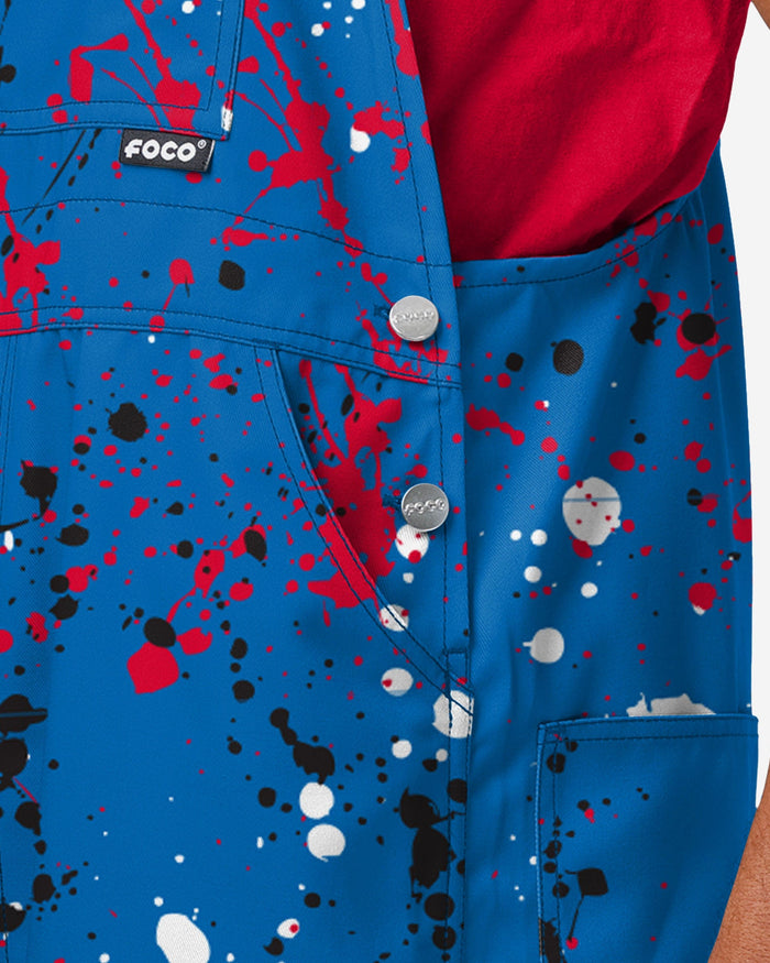 Los Angeles Clippers Mens Paint Splatter Bib Overalls FOCO - FOCO.com