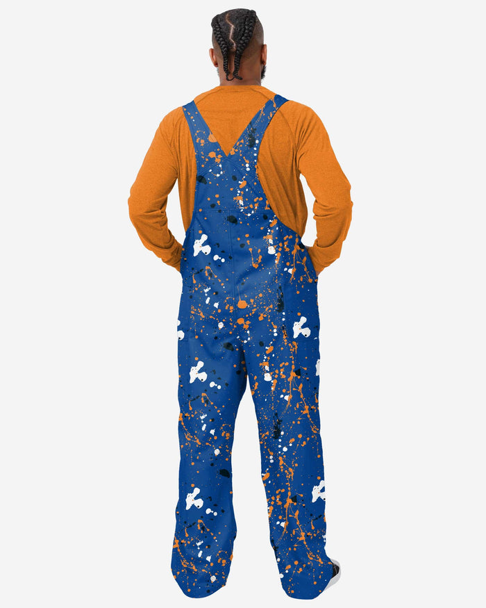 New York Knicks Mens Paint Splatter Bib Overalls FOCO - FOCO.com