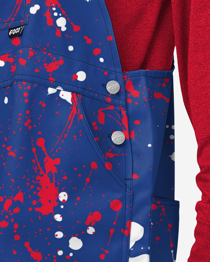 Philadelphia 76ers Mens Paint Splatter Bib Overalls FOCO - FOCO.com