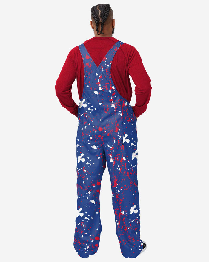 Philadelphia 76ers Mens Paint Splatter Bib Overalls FOCO - FOCO.com