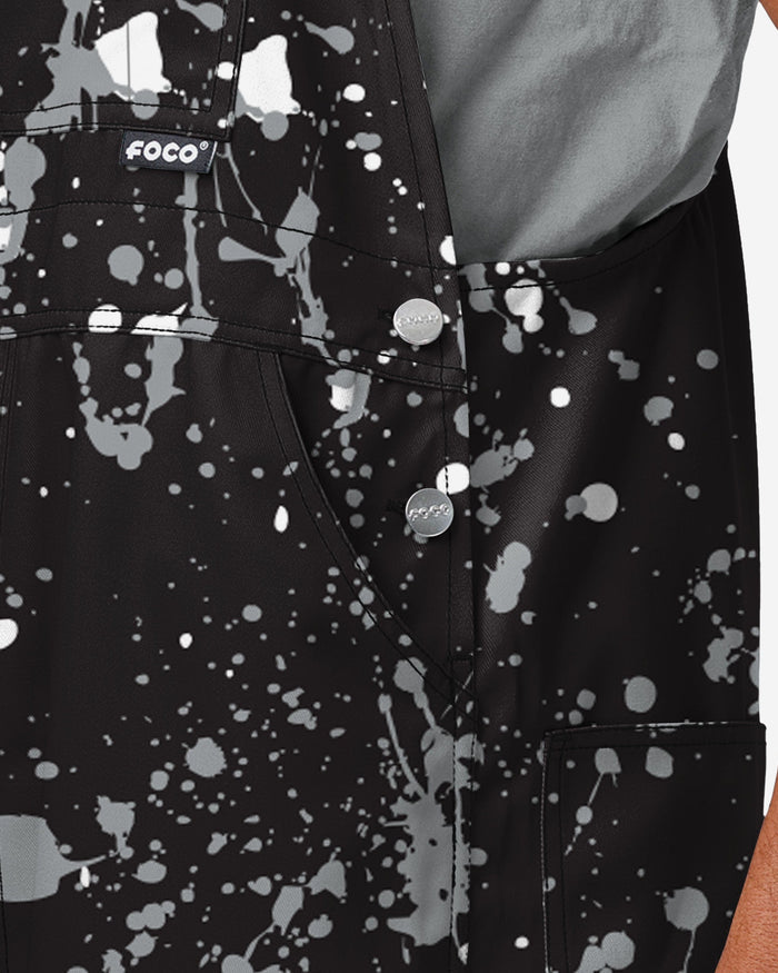 San Antonio Spurs Mens Paint Splatter Bib Overalls FOCO - FOCO.com