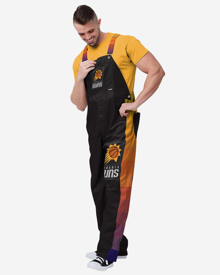 Phoenix Suns Mens Team Stripe Bib Overalls FOCO S - FOCO.com