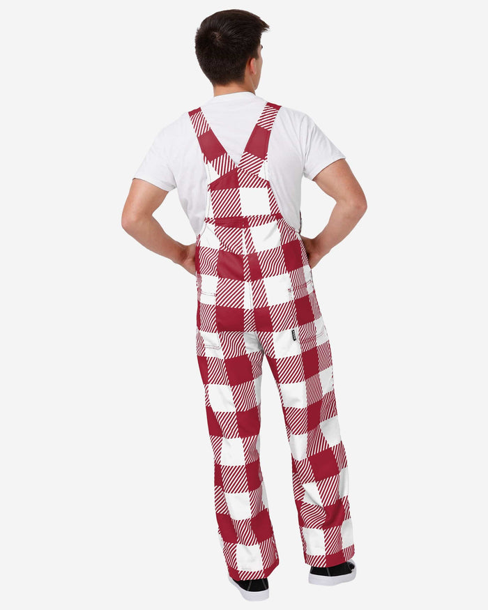 Alabama Crimson Tide Mens Plaid Bib Overalls FOCO - FOCO.com