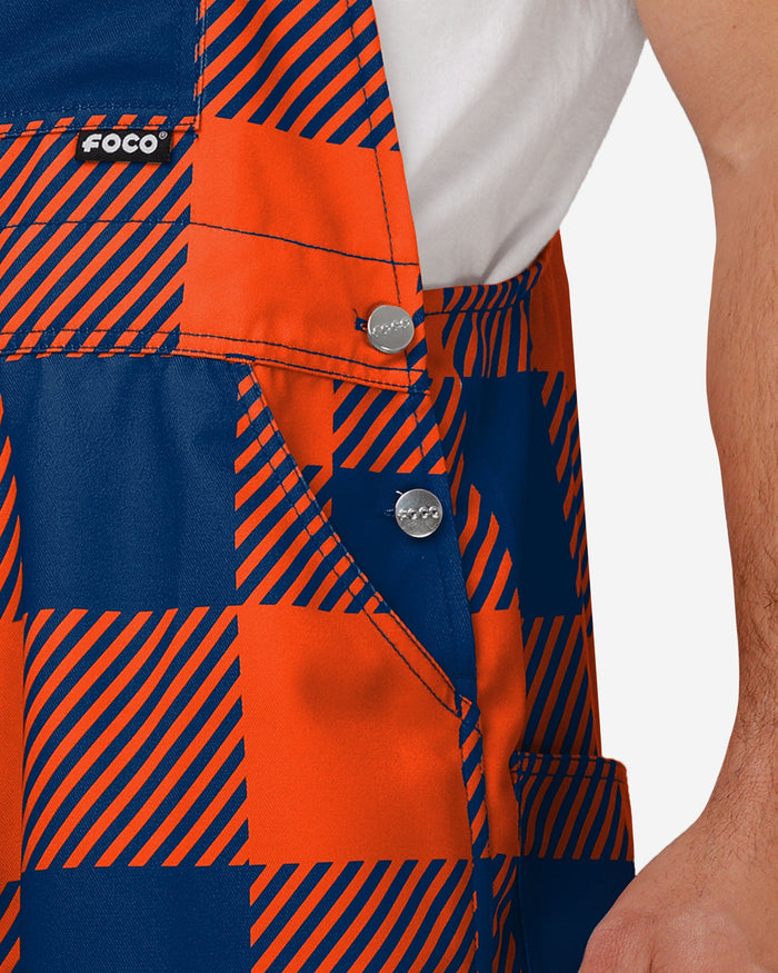 Auburn Tigers Mens Plaid Bib Overalls FOCO - FOCO.com