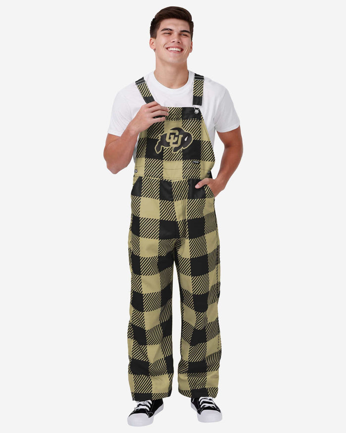 Colorado Buffaloes Mens Plaid Bib Overalls FOCO S - FOCO.com