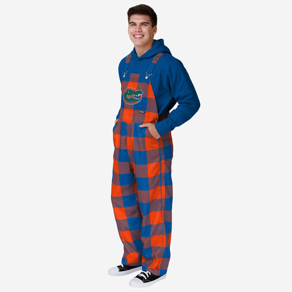 Florida Gators Mens Plaid Bib Overalls FOCO S - FOCO.com