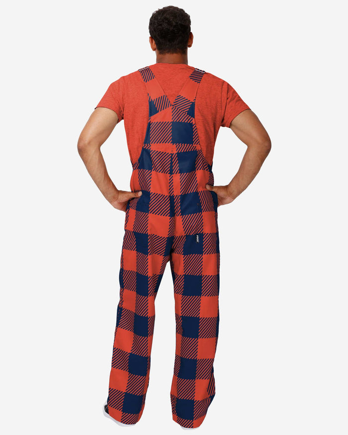 Illinois Fighting Illini Mens Plaid Bib Overalls FOCO - FOCO.com