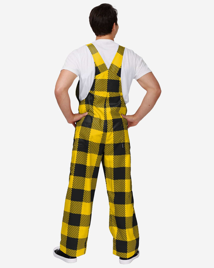 Iowa Hawkeyes Mens Plaid Bib Overalls FOCO - FOCO.com