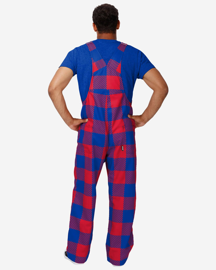 Kansas Jayhawks Mens Plaid Bib Overalls FOCO - FOCO.com