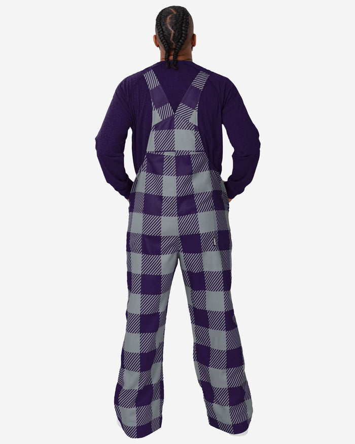 Kansas State Wildcats Mens Plaid Bib Overalls FOCO - FOCO.com