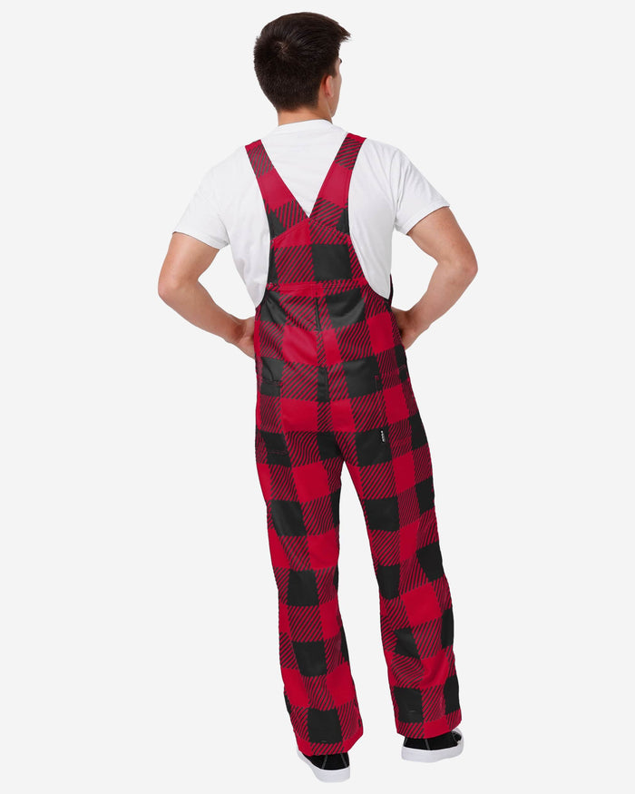 Louisville Cardinals Mens Plaid Bib Overalls FOCO - FOCO.com