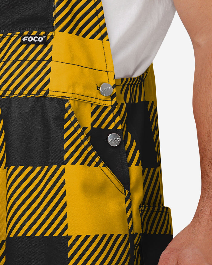 Missouri Tigers Mens Plaid Bib Overalls FOCO - FOCO.com