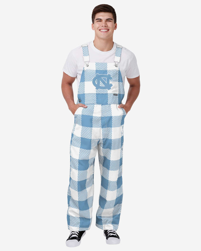 North Carolina Tar Heels Mens Plaid Bib Overalls FOCO S - FOCO.com