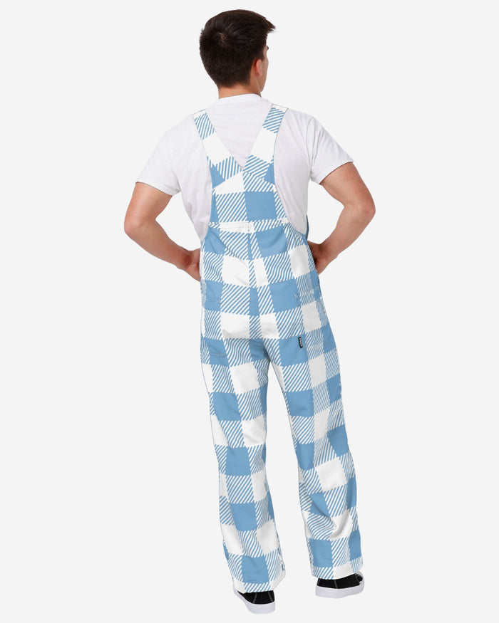 North Carolina Tar Heels Mens Plaid Bib Overalls FOCO - FOCO.com