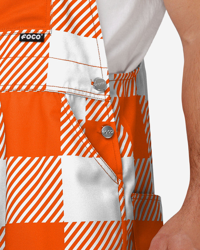 Oklahoma State Cowboys Mens Plaid Bib Overalls FOCO - FOCO.com