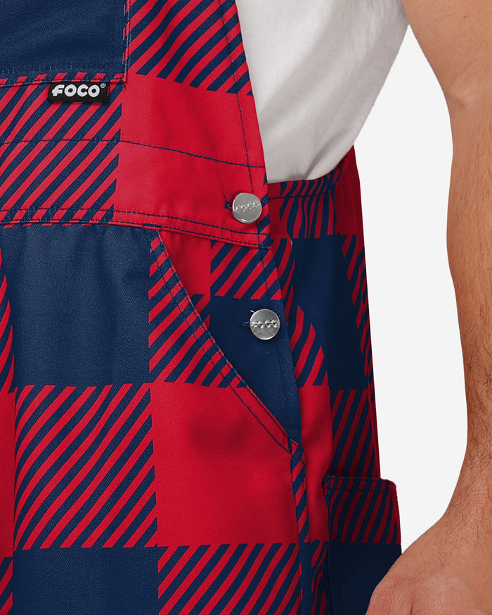 Ole Miss Rebels Mens Plaid Bib Overalls FOCO - FOCO.com