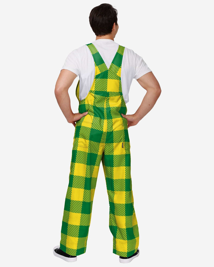 Oregon Ducks Mens Plaid Bib Overalls FOCO - FOCO.com