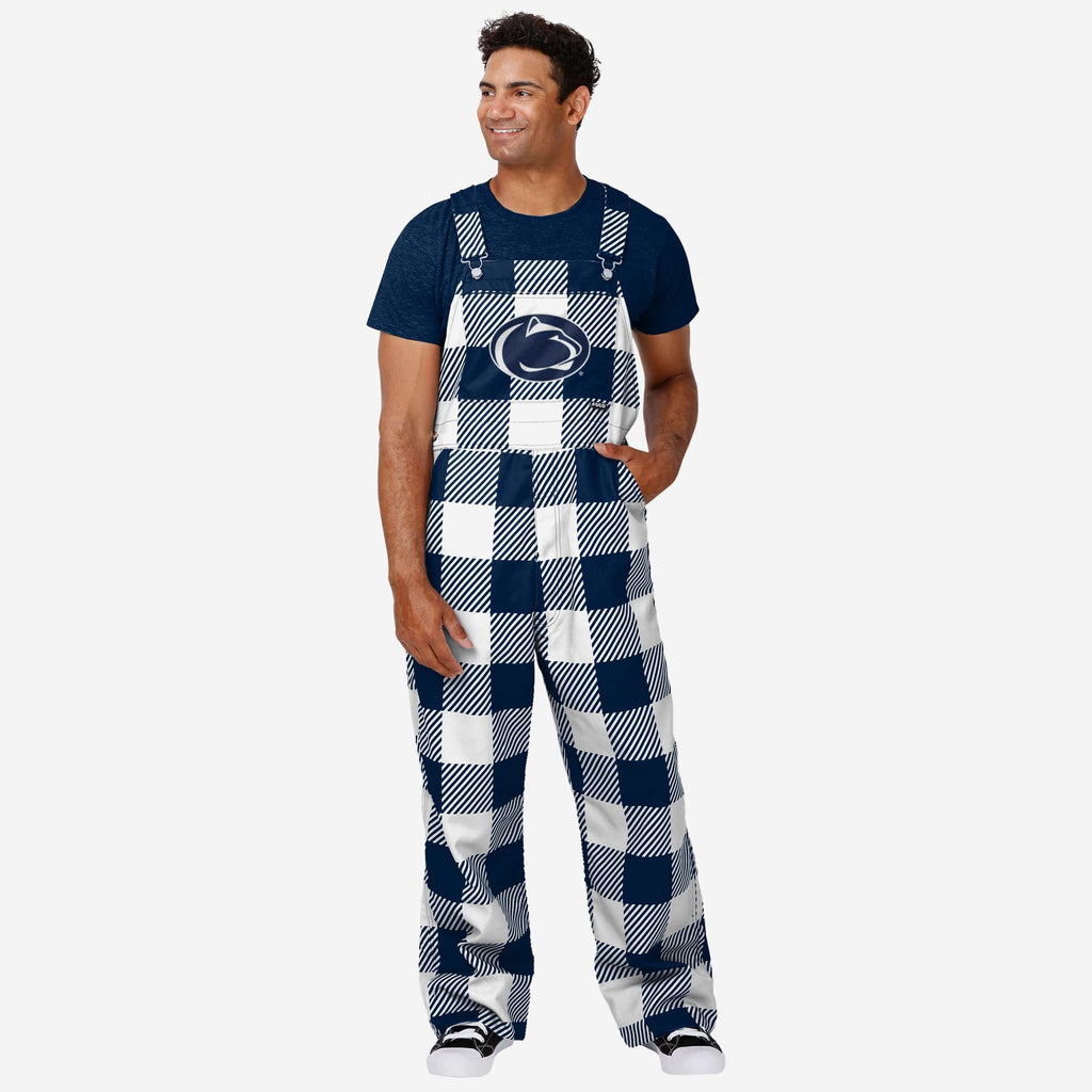 Penn State Nittany Lions Mens Plaid Bib Overalls FOCO S - FOCO.com