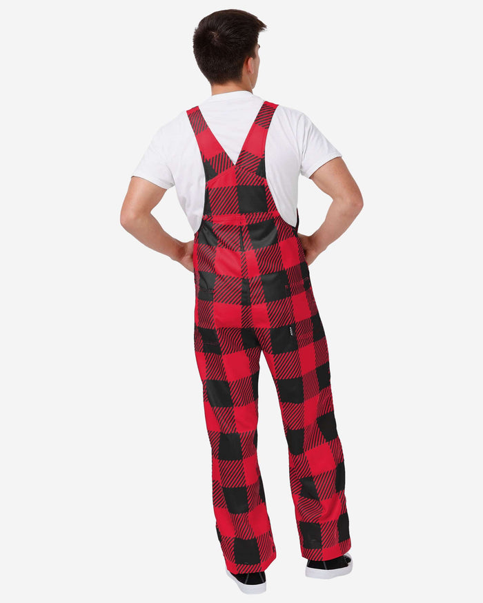 Rutgers Scarlet Knights Mens Plaid Bib Overalls FOCO - FOCO.com