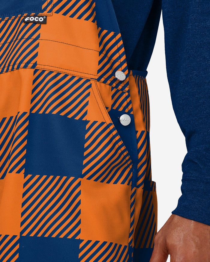 Syracuse Orange Mens Plaid Bib Overalls FOCO - FOCO.com