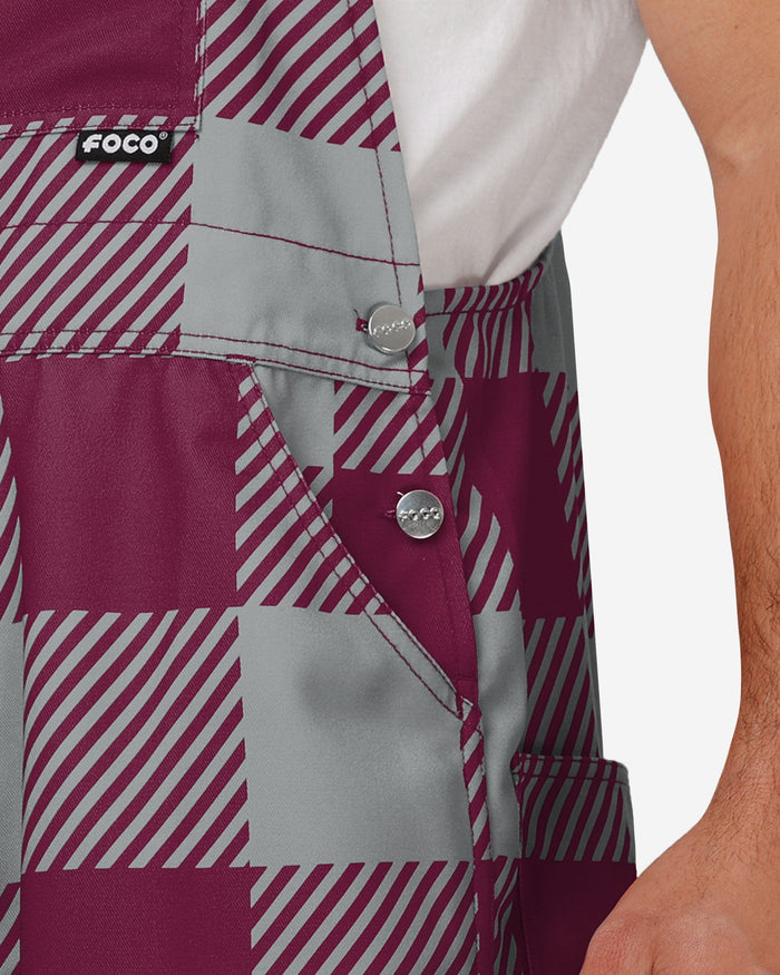 Texas A&M Aggies Mens Plaid Bib Overalls FOCO - FOCO.com