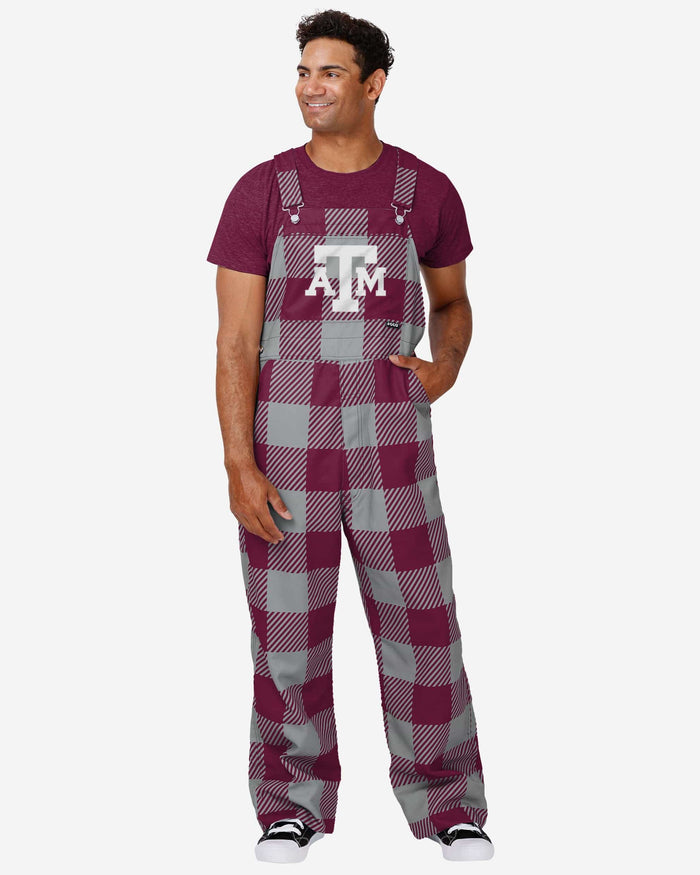 Texas A&M Aggies Mens Plaid Bib Overalls FOCO S - FOCO.com