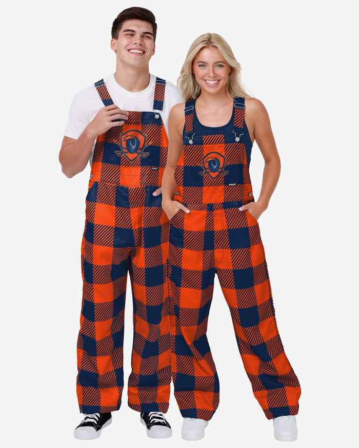 Virginia Cavaliers Mens Plaid Bib Overalls FOCO - FOCO.com