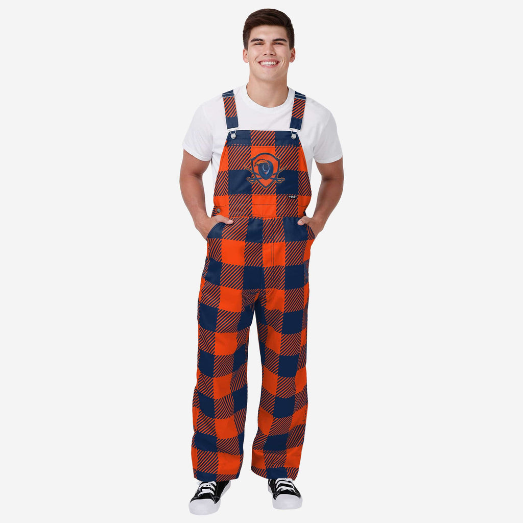 Virginia Cavaliers Mens Plaid Bib Overalls FOCO S - FOCO.com