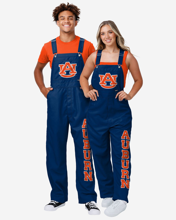 Auburn Tigers Mens Big Logo Bib Overalls FOCO - FOCO.com